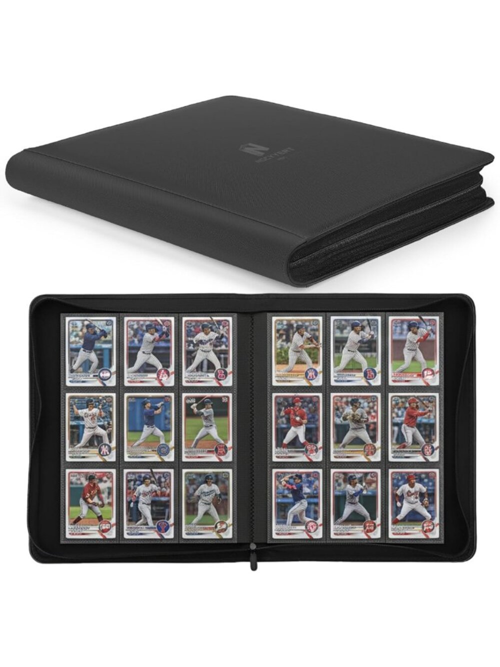 Trading Card Binder, Premium 9 Pocket 540 Double Sided Pocket Collection Binder